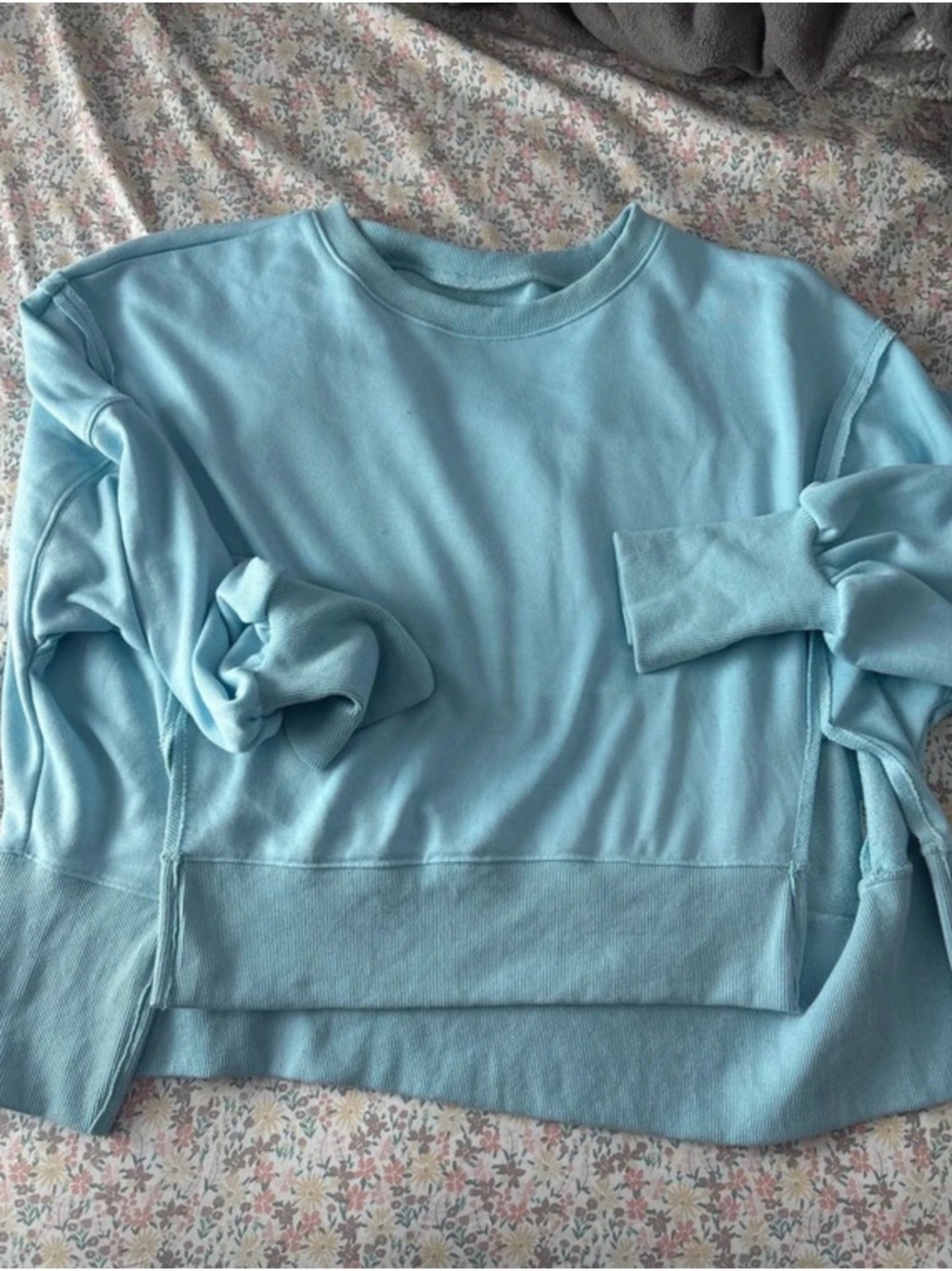 Light Blue Women's Crewneck Sweatshirt
